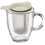 Bodum YO-YO Glass Mug with Tea Strainer (0.35 L/12 oz) - Off white 1
