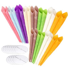 Organic Hopi Ear Candles for Blocked Ears - All Natural Ear Wax Remover - GLAMZA 100% Natural Beeswax Candle - 24pcs (12Pairs) with 12 Protective Disc