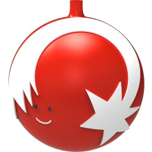 Stella Cometa Christmas tree ball made of hand-blown glass, hand-decorated, assorted designs and colors