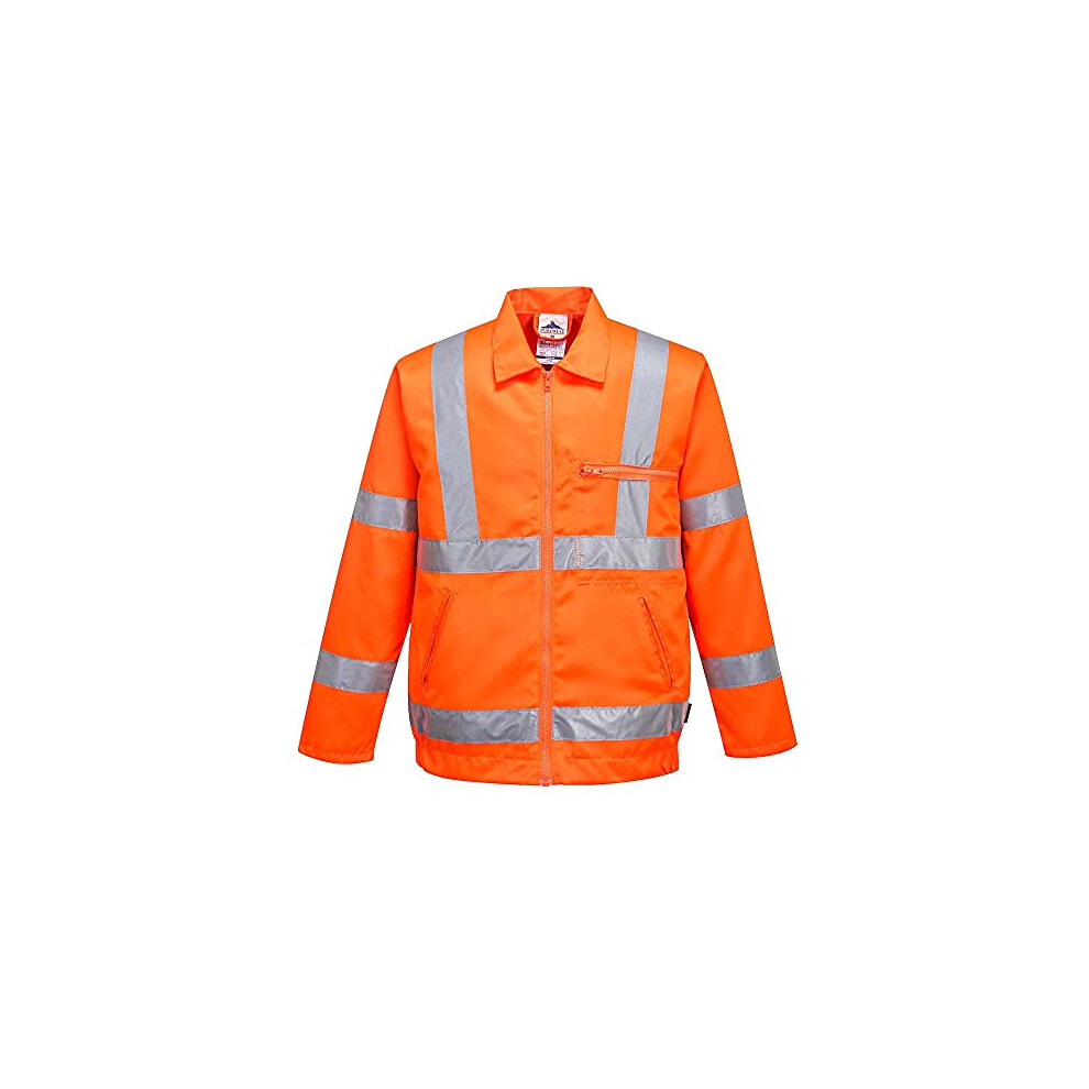 Hi-Vis Poly-Cotton Jacket Ris, Color: Orange, Size: L, Rt40orrl 5036108058105