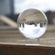 K9 Crystal Ball with stand for Photography crystal sphere Lens Photo Ball(80mm/3.14" with 40mm Big Stand)