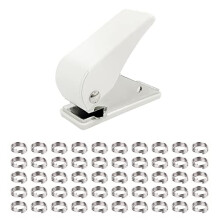 1 Piece Hole Punch with 50 Pieces O-Rings Portable Dart Hole Punch Dart Flight Accessories Small and Lightweight Suitable for Party Bars