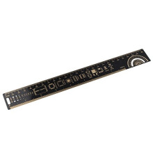 25cm 10" Multifunctional PCB Ruler Measuring Tool Relevant Information for PCB Design Electronic Component Reference Units Compatible with Electronic
