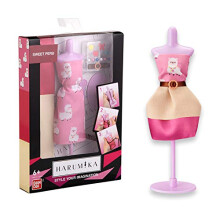 40414 Harumika Fashion Design for Kids-Craft Your Own Catwalk Looks with This Creative Kit-Single Torso Set-'Sweet Peru' Style Includes Reusable