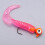 17Pcs Soft Fishing Lures Grub Worm Soft Fishing Baits with Jig Head Hooks Soft Artificial Lures Fishing Supplies for Catfish Perch Pike 6