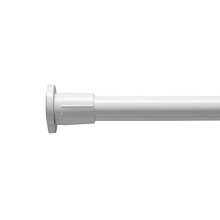 Telescopic Shower Cubicle Curtain Rod Extends from 700mm to 1220mm White