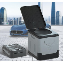 Camping Toilet Portable,Adult Folding Portable Toilet - Foldable Car Toilet - Fishing Toilet Camping Toilet Outdoor Collapsible Travel Toilet Bucket