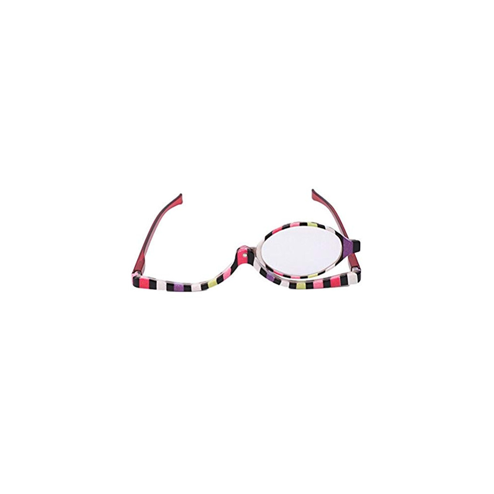 Young21 Makeup Glasses Magnifying Glasses Cosmetic Reading Glass Folding Eyeglasses - 3.0