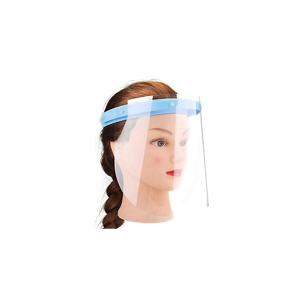 Dental Full Face Shield With 10 Replaceable Film Anti-Fog Adjustable Detachable Face Visor Mask For Home And Clinic Oral Supplies Windproof Dustproof 889168655259