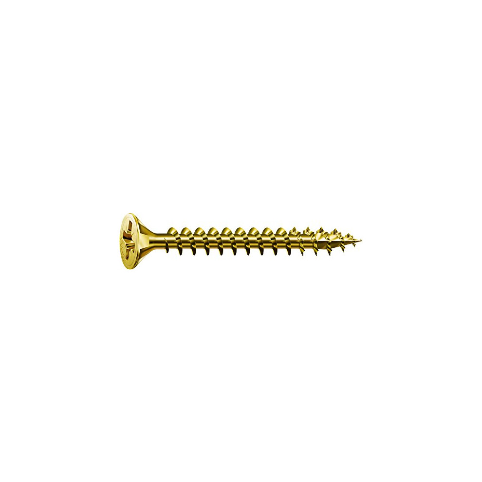 Screws Countersunk Z - galvanised zink plated yellow chromed, steel, 0.16" x 0.79"