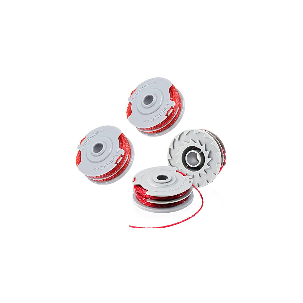 Strimmer Spool Line,4 PCS Î¦1.5mm 11m FLY021 513937190 Standard Double Autofeed Nylon Spools,Strimmer Wire Compatible with Flymo Contour XT/500E/500