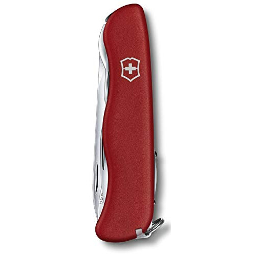 Victorinox Picknicker Swiss Army Pocket Knife, Large, Multi Tool, 11 Functions, Locking Blade, Red 1