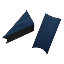 Bowling Black Anti Slip Twin Pack 5.5 cm x 3cm x 3cm Bowls Rubber Umpire Measuring Wedges Triangle Prism Shape With Cut Out Shallow Concave Top