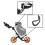 3.5+ Tour Bag Bracket Kit, Black 2
