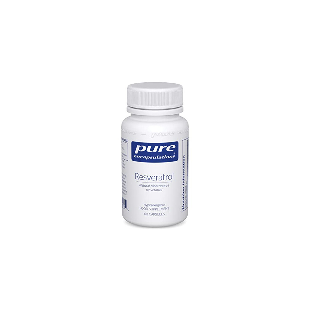 Pure Encapsulations - Resveratrol 40Mg - Natural Plant-Source Resveratrol Supplement - 60 Vegetarian Capsules