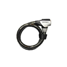 3500463 Kryptoflex 2010 Armored Key Cable Locks, 100 cm, Black
