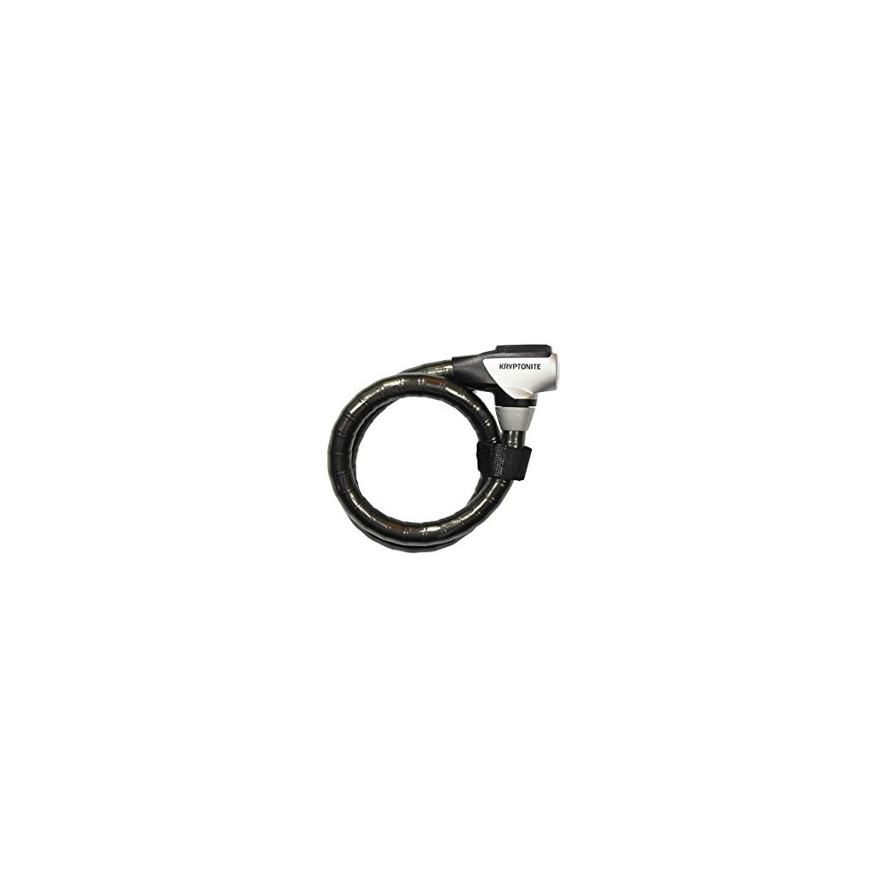 3500463 Kryptoflex 2010 Armored Key Cable Locks, 100 cm, Black