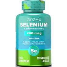 Selenium 200mcg Capsules - L-Selenomethionine for Immune System Health & Thyroid Support - Antioxidants Supplement for Women and Men (180 Veg Capsules