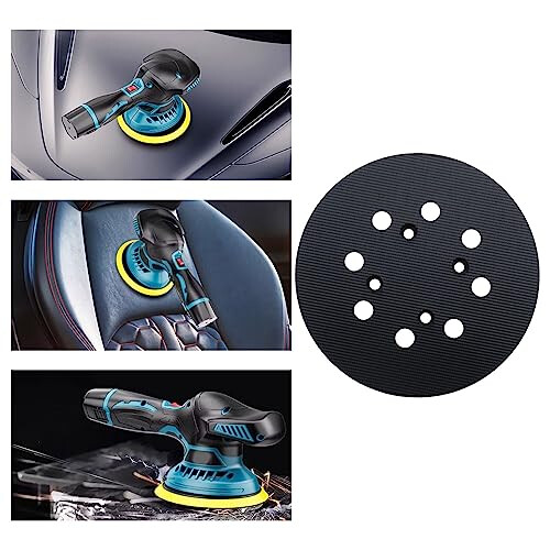 5 Inch 125mm 8 Hole Sanding Disc Backing Pad Compatible with Bosch PEX 300/400 AE Eccentric Sanding Machine Power Tool Accessories 2