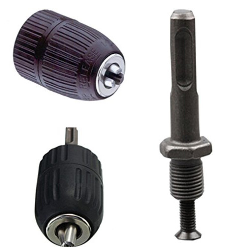 HSS Keyless Impact Drill Chuck with Lock SDS Adaptor Hardware Tool 2-13MM 1