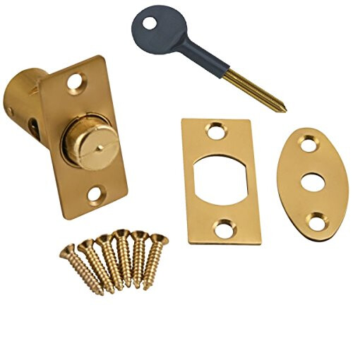 BH02051 Window Security Rack Bolt and Key, Solid Brass 32mm (1.1/4 inch)