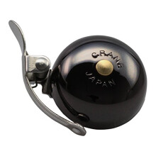 Campanello - Gru - Mini Suzu Nero - Accessorio per il pattinaggio urbano - Colore: Nero - Colore principale: Bianco