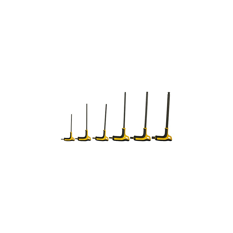 FMHT0-69048 P-Handle Hex Key 5 Piece Set 3-8mm, Black