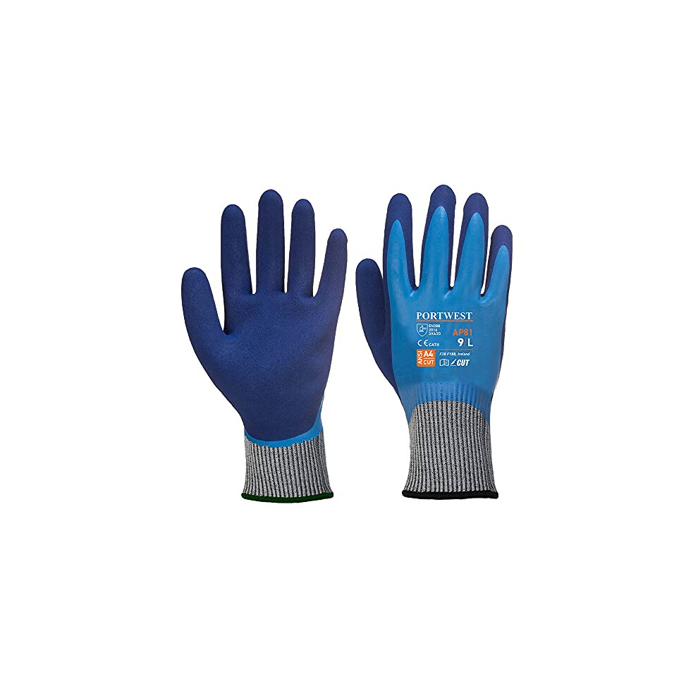 Liquid Pro HR Cut Glove, Size: L, Colour: Blue, AP81B4RL