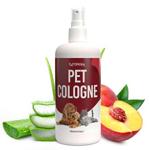 Cat & Dog Perfume Spray - 250ml - Cat & Dog Deodorant Spray - Dog Spray for Smelly Dogs & Peachy Dog Spray - Fruity Dog Perfume Spray & Dog Cologne -