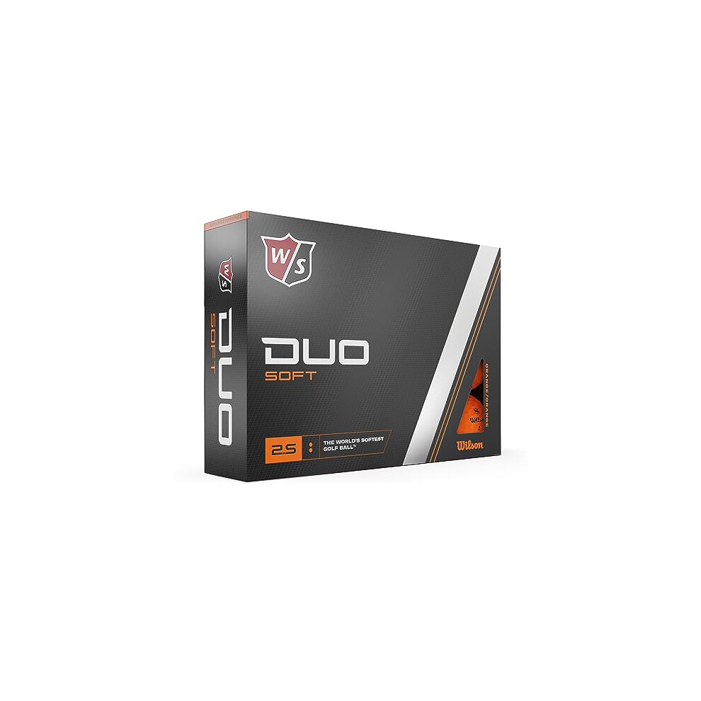 Staff Golf Balls, Duo Soft, Two-Piece Golf Ball, 12 Balls, Orange