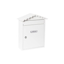 Casella Postale - ARREGUI - E5741 - Acciaio - Formato A4 - Murale - Antipioggia - Bianco