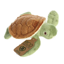 Aurora, 35089, Eco Nation Mini Turtle, 5In, Recycled Soft Toy, Brown & Green