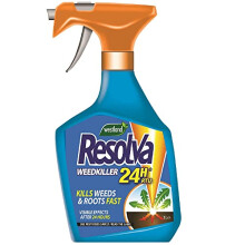 Weedkiller - Resolva Xpress 24H Weed Killer 1L with a Thank You Sticker - Weed Control