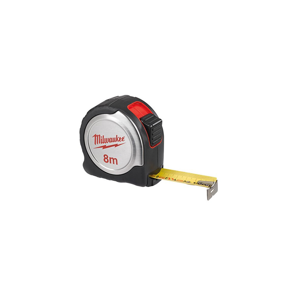 4932451640 Silver Tape Measure C8/25, Red/Black/Silver