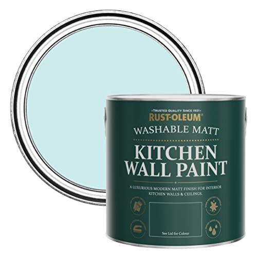 Rust-Oleum Blue Washable Kitchen Wall Paint in Matt Finish - Duck Egg 2.5L