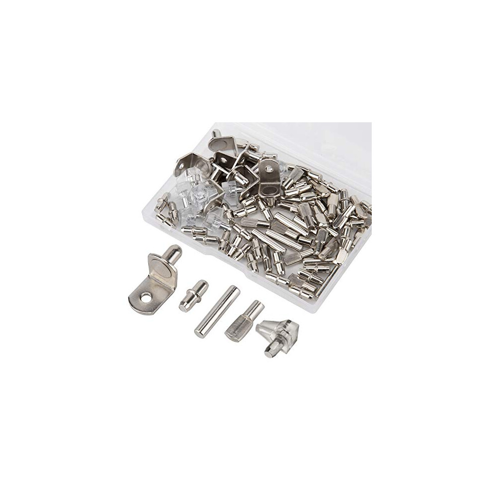 80 Pcs 5 Styles Shelf Pins Kit Shelf Bracket Pegs Support For Cabinetâ Shelf, 5Mm, 6Mm 632016275860