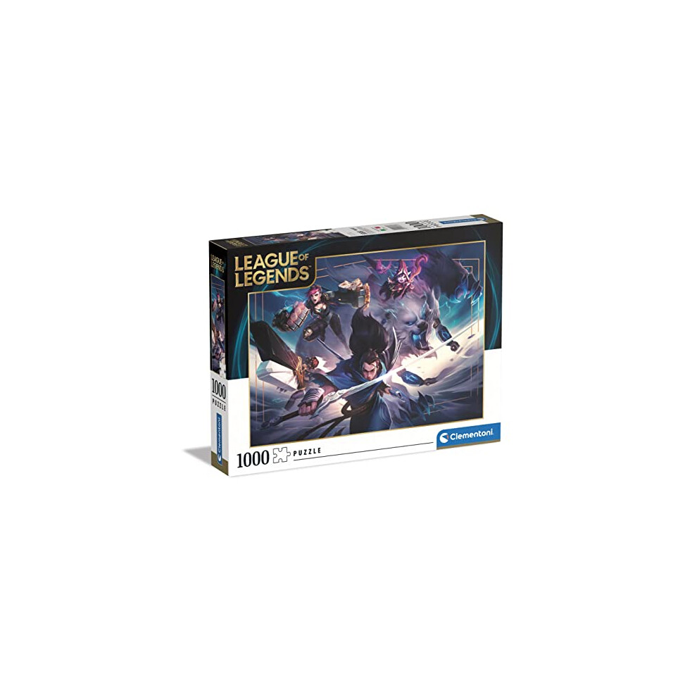 Clementoni 39669 League Of Legends 1000 Pieces, Made In Italy, Jigsaw Puzzle For Adults, Multicolor, Medium