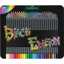 Black Edition Colour Pencils, Tin of 100