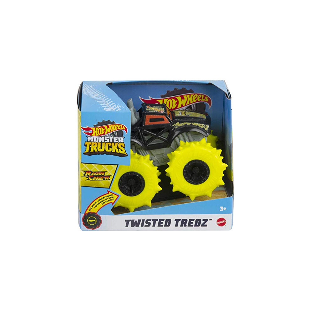 GVK43 Monster Trucks 1:43 Scale Rev Tredz Vehicles with Friction Motor for Kids Ages 3 Years Old & Up, Multicolor, 8.4 cm*8.4 cm*11.5 cm