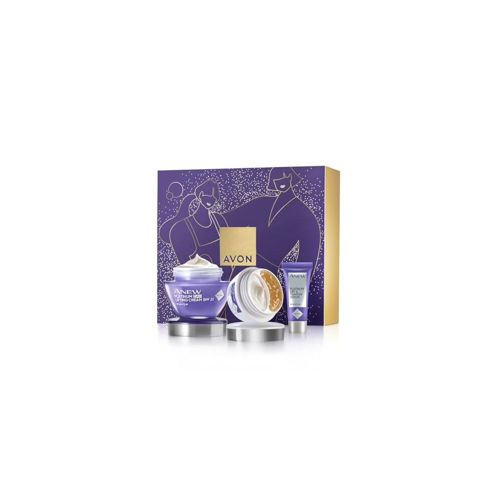 Protinol Three Piece GiftSet of Renewal Power Serum 30ml, Renewal Power Eye Cream 15ml, Platinum Day Lifting Cream SPF25 50ml, Platinum Night Cream