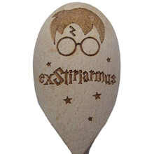 HARRY POTTER INSPIRED WIZARD EXSTIRIAMUS WOODEN BAKING SPOON COOKING GIFT