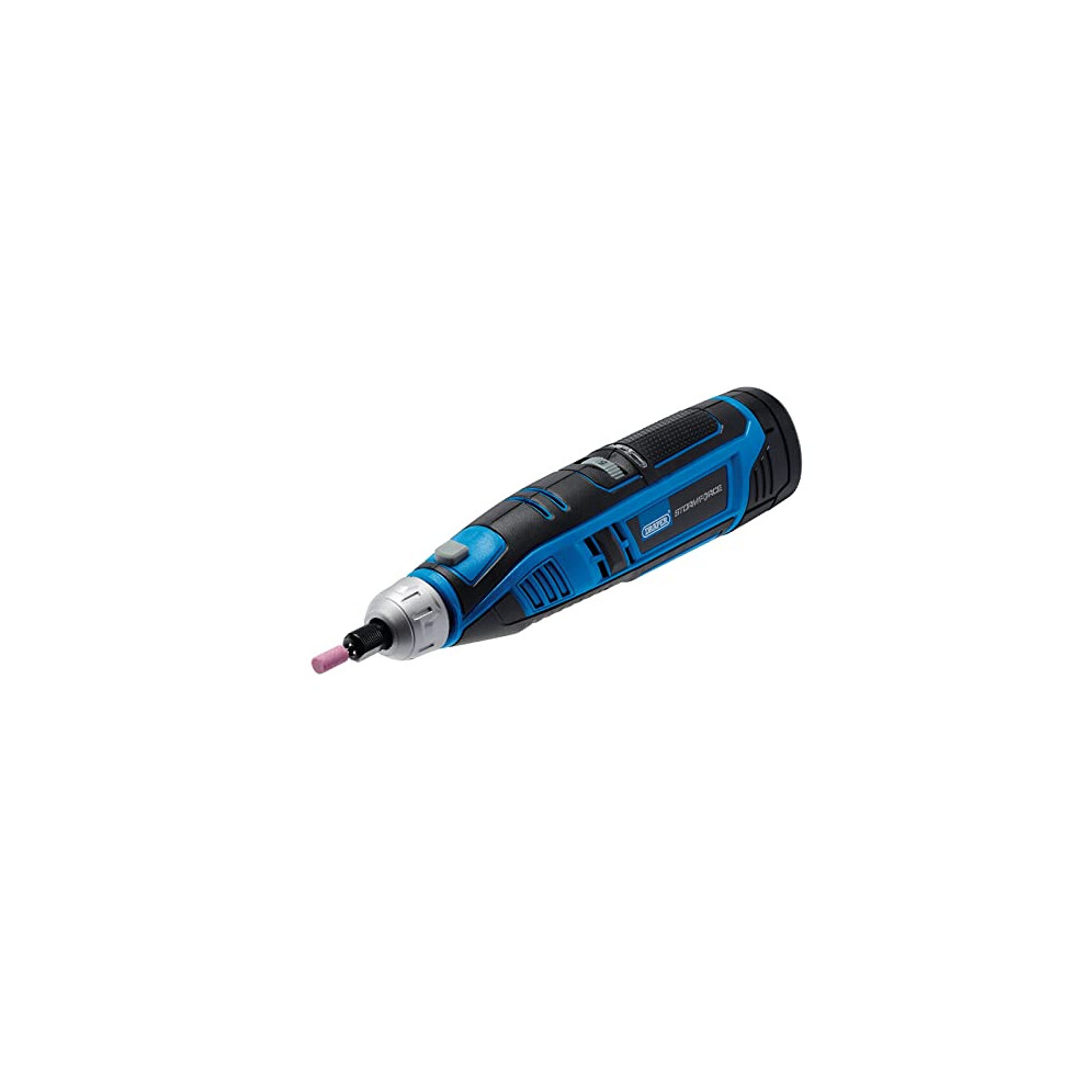 07849 Storm Force 10.8V Power Interchange Rotary Multi-Tool Kit, 1 x 1.5Ah Battery, x Fast Charger (50 Piece), Blue and Black