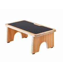Wooden Portable One Step Stool Kids Potty Training Stool Foot Step Stool for Kitchen, Bedroom, Living Room, Bathroom,300lbs (Natural)