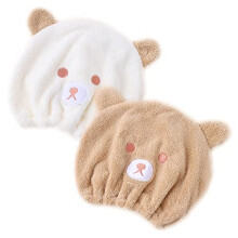 2 Pcs Kid's Hair Drying Wrap Hat Quick Drying Bath Cap Cute Absorbent Soft Microfiber Quick Dry Hair Turban Towels for Girl Kids