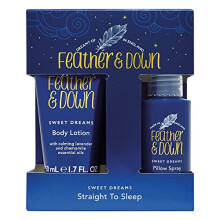 Straight to Sleep Gift Set (50ml Pillow Spray & 50ml Body Lotion) - The perfect sleep duo, infused with lavender & chamomile essential oils. Vegan