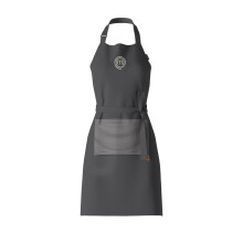 Chef Apron for Men & Women, Cotton Cooking Apron with Pocket, Embroidered Detailing & Official Show Logo, Premium Quality Kitchen Garment, Adjustable