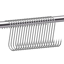 Meat Hooks, 20 PCS S-Shaped Smoking Hooks Stainless Steel Butcher's Hook Premium Metal Heavy Duty Hanging Hook Rack for Bacon Hams Roast Duck Cooking