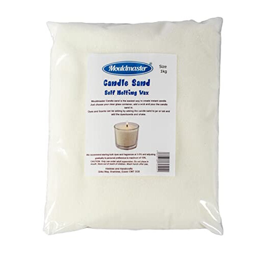 Candle Sand Granules Self Melting Wax 1Kg, White