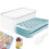 DS Living Mini Sphere Ice Cube Tray Balls, Round Ice Ball Maker Mould for Freezer, Includes Free Container (Blue) 1