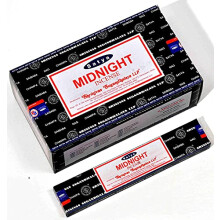 Nag Champa Midnight Incense Sticks - Box 12 Packs by Satya